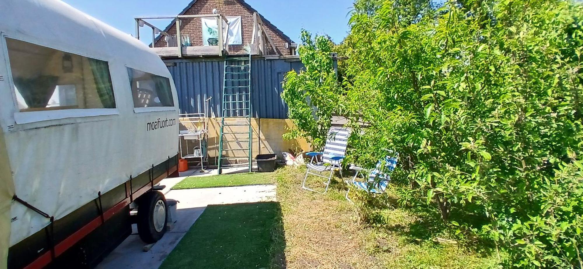 De Huifkar, Trekkershut Bij Sneek Hotel Hommerts Eksteriør billede